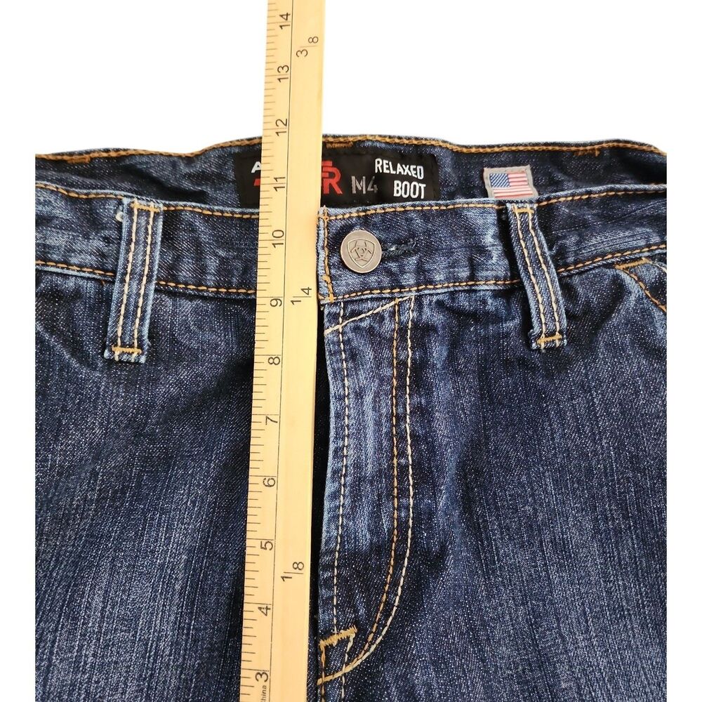 Ariat Jeans FR Men's 34x34 M4 Relaxed Boot Cut Carpenter Work Pant Cat 2 - Picture 10 of 12